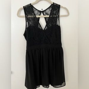 Black lace dress